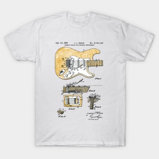 Electric Guitar - US Patent Application T-Shirt